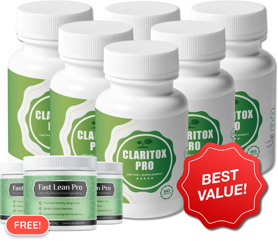 Claritox Pro 6 bottles β 180-day supply